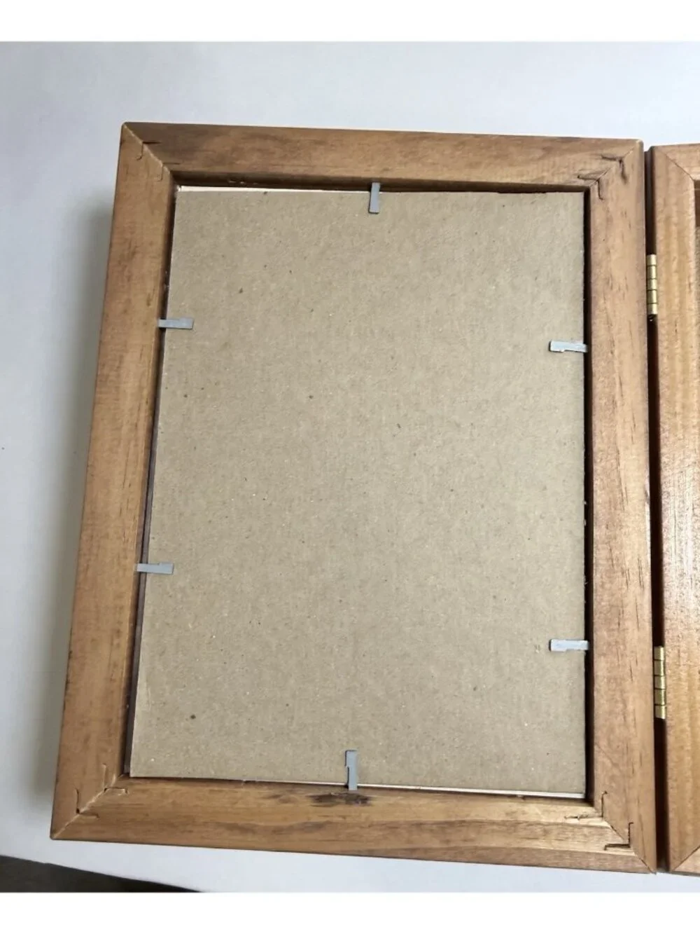 Wooden Storage Box with Replaceable Photo Display 8.5
